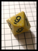 Dice : Dice - 10D - Chessex Yellow with Cream Speckle and Black Numerals - Ebay June 2010